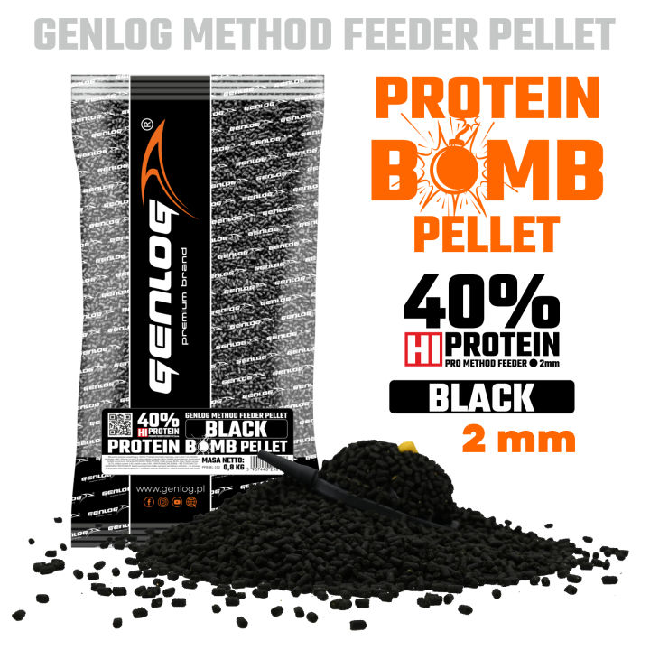 Pellet GENLOG Protein Bomb Black 2mm 800g