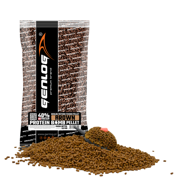 Pellet GENLOG Protein Bomb Brown 2mm 800g