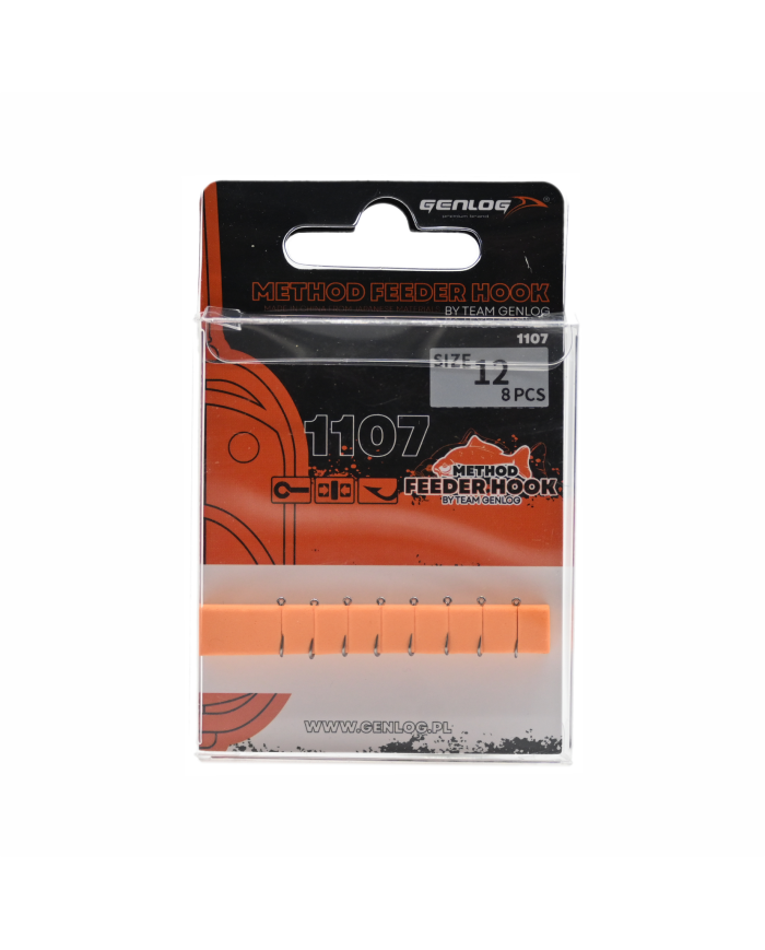 Haczyki Method Feeder GENLOG - roz. 12 - op. 8 szt. - Maruseigo Ring Mat