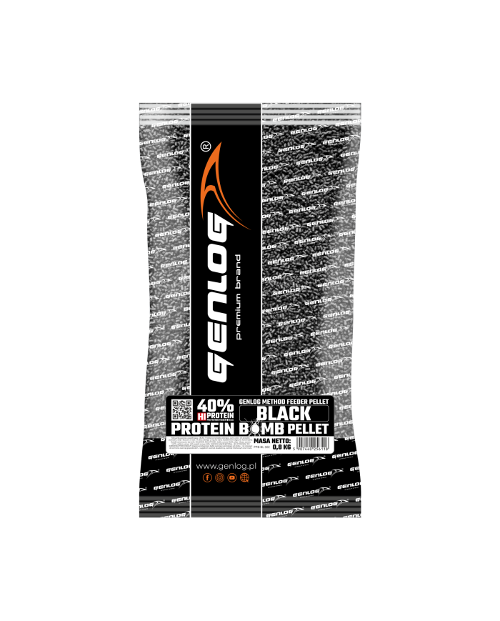 Pellet GENLOG Protein Bomb Black 2mm 800g Pellet GENLOG Protein Bomb Black 2mm 800g