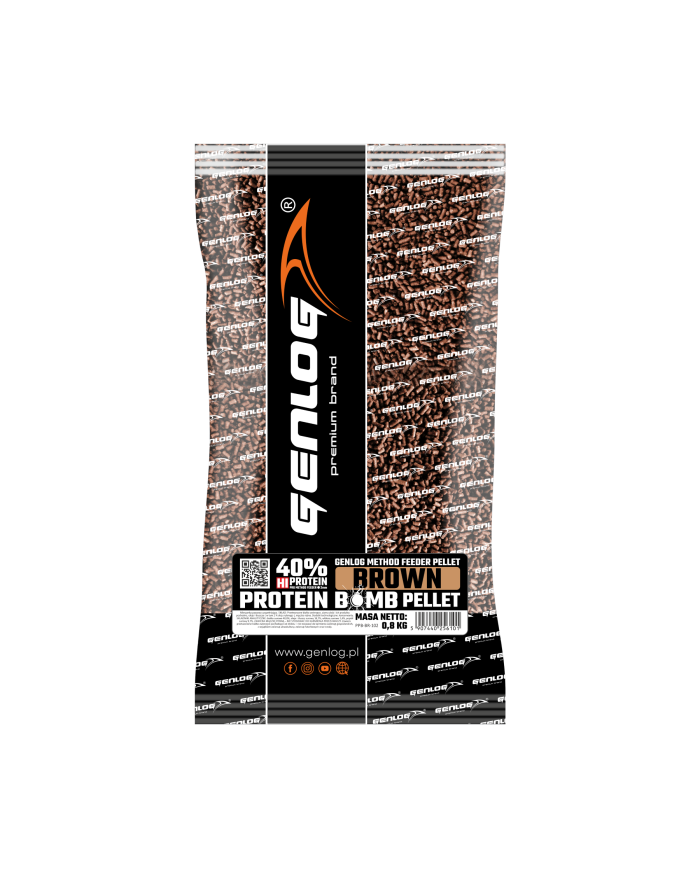 Pellet GENLOG Protein Bomb Brown 2mm 800g Pellet GENLOG Protein Bomb Brown 2mm 800g