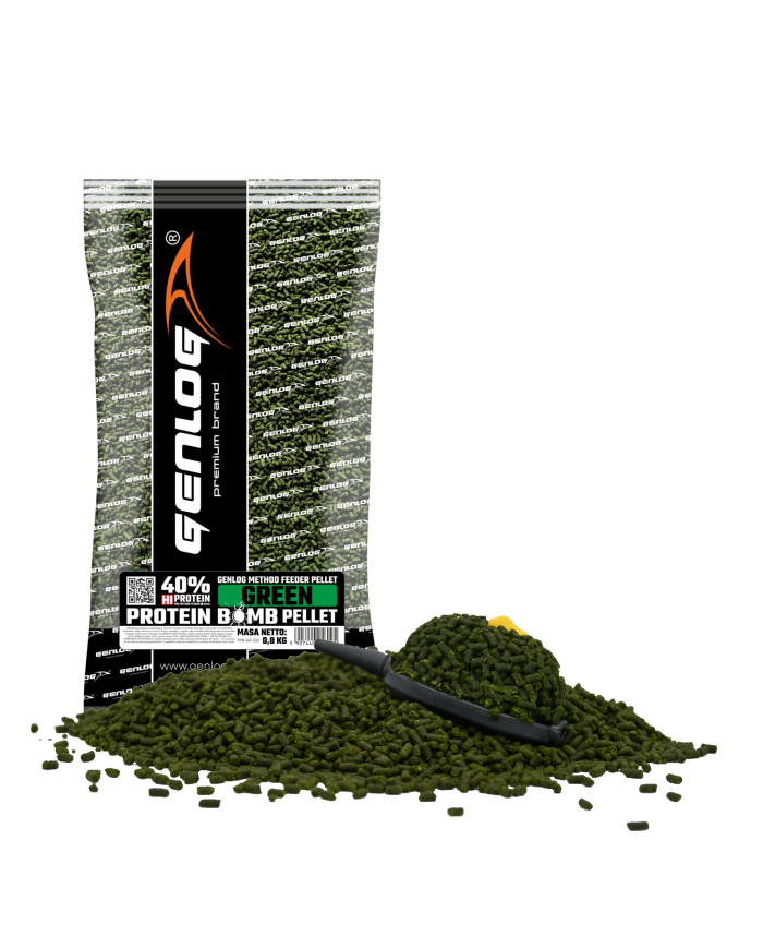 Pellet GENLOG Protein Bomb Green 2mm 800g Pellet GENLOG Protein Bomb Green 2mm 800g
