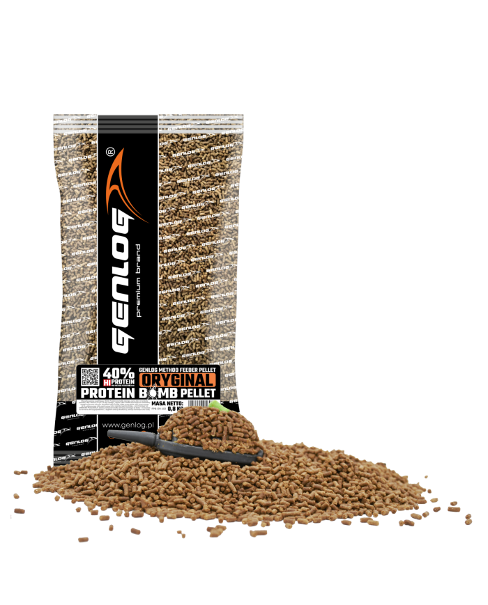 Pellet GENLOG Protein Bomb Oryginal 2mm 800g Pellet GENLOG Protein Bomb Oryginal 2mm 800g