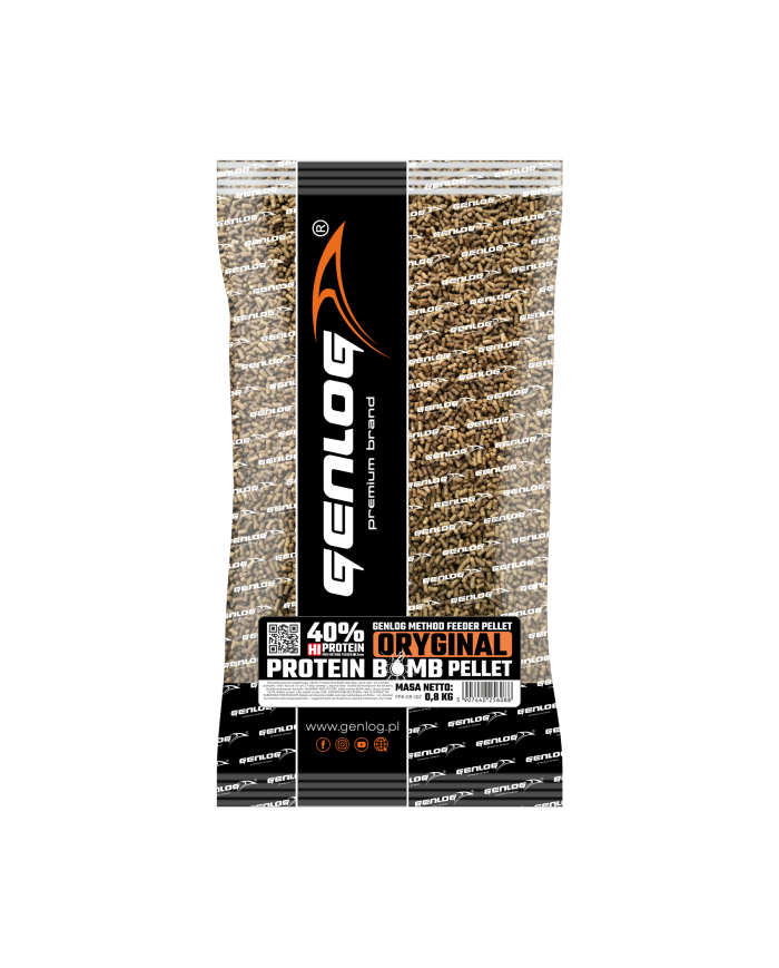 Pellet GENLOG Protein Bomb Oryginal 2mm 800g Pellet GENLOG Protein Bomb Oryginal 2mm 800g