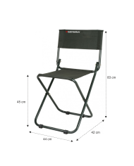 Krzesło Wędkarskie z Oparciem Składane GERMINA