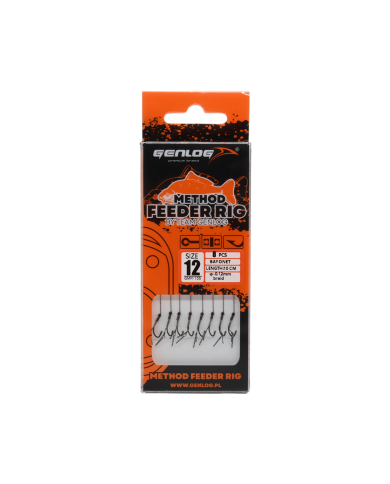Przypony Method Feeder Rig z Bagnetem GENLOG hak 12 plecionka 0,12mm 10cm Przypony Method Feeder Rig z Bagnetem GENLOG hak 12 plecionka 0,12mm 10cm