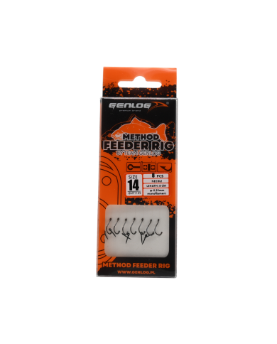 Przypony Method Feeder Rig z Igłą GENLOG hak 14 żyłka 0,20mm 8cm Przypony Method Feeder Rig z Igłą GENLOG hak 14 żyłka 0,20mm 8cm