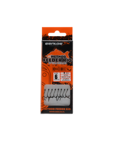 Przypony Method Feeder Rig z Igłą GENLOG hak 6 żyłka 0,28mm 10cm Przypony Method Feeder Rig z Igłą GENLOG hak 6 żyłka 0,28mm 10cm