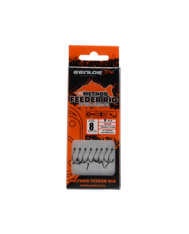 Przypony Method Feeder Rig z Igłą GENLOG hak 8 żyłka 0,25mm 10cm Przypony Method Feeder Rig z Igłą GENLOG hak 8 żyłka 0,25mm 10cm