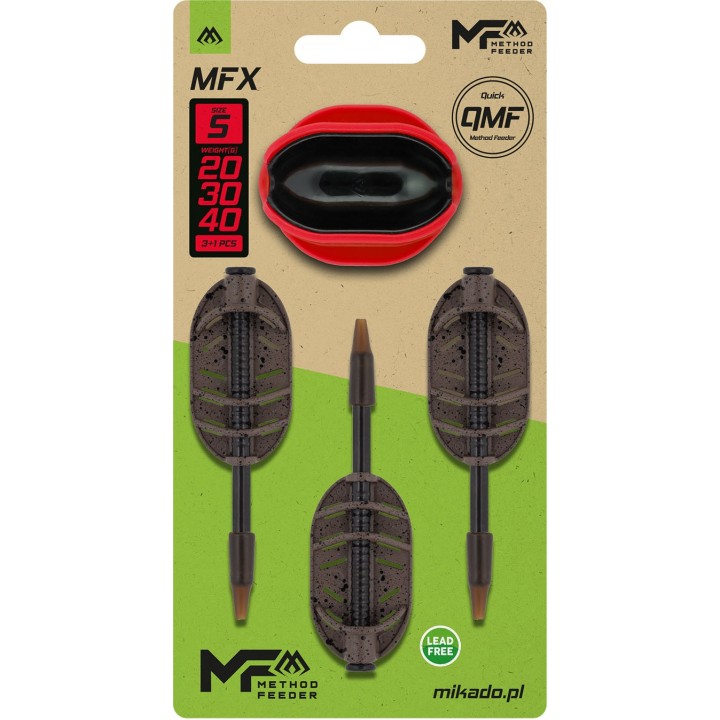 Zestaw Koszyków MIKADO Q.M.F MFX 20+30+40g+Foremka S Method Feeder