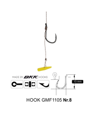 Przypony Method Feeder Rig z Push Stopem GENLOG hak 8 plecionka 0,14mm 10cm Przypony Method Feeder Rig z Push Stopem GENLOG hak 8 plecionka 0,14mm 10cm