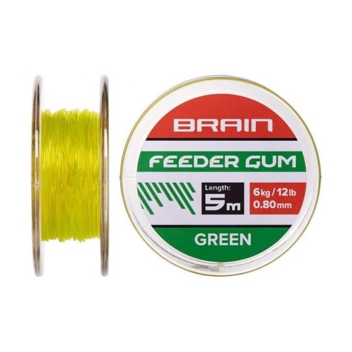 Feeder Guma BRAIN 0.8mm/6kg/5m - Green