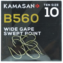 Haczyki Kamasan B560 Wide Gape Barbed – roz. 10