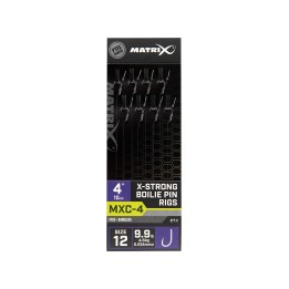 Przypony MATRIX MXC-4 nr 12 0.23mm 10cm Barbless X-Strong Boilie Pin