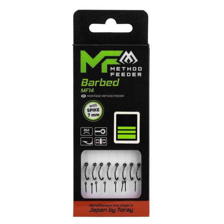 Przypony MIKADO MF14 z Igłą Hak 10 Żyłka 0.20mm/10cm - op.8szt.