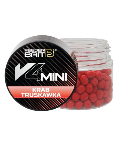 Wafters V4 Mini FEEDER BAIT - Krab & Truskawka 4mm