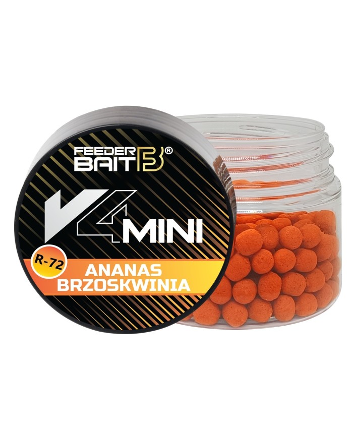 Wafters V4 Mini FEEDER BAIT - R-72 Ananas & Brzoskwinia 4mm
