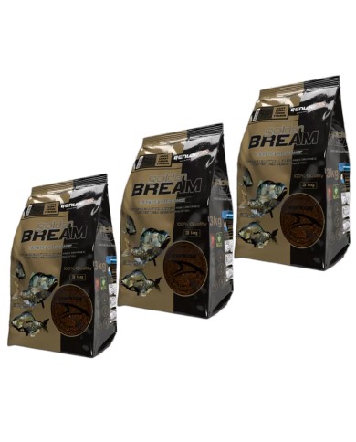 Zestaw zanęt GENLOG Golden Bream Leszcz Czarny Piernik/Cynamon 3x3kg Zestaw zanęt GENLOG Golden Bream Leszcz Czarny Piernik/Cynamon 3x3kg