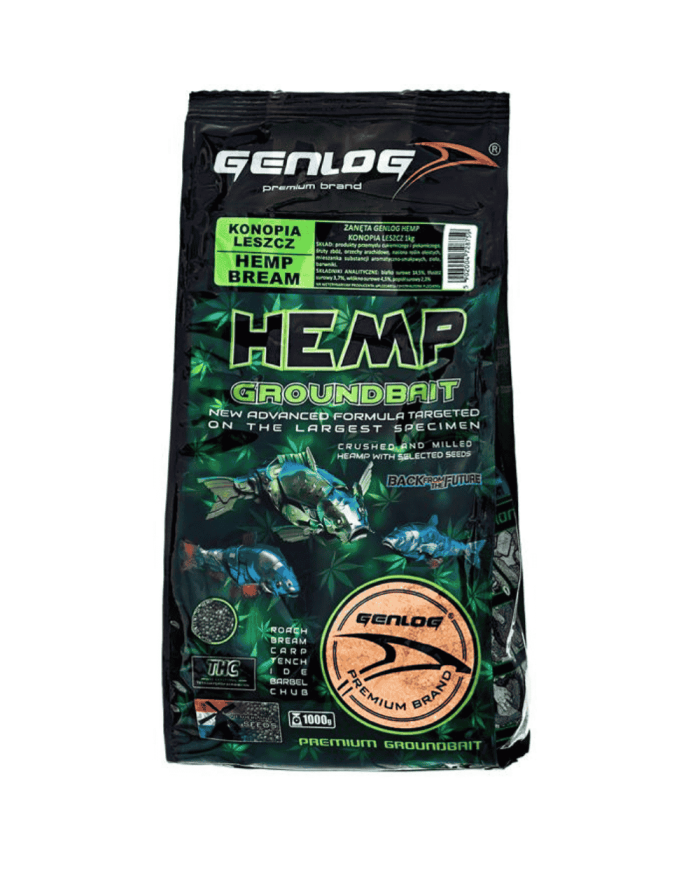 Zanęta GENLOG Hemp 1 kg - Konopia Leszcz