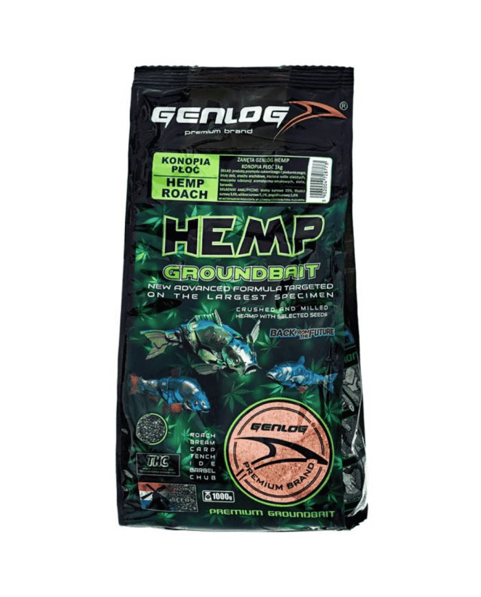 Zanęta GENLOG Hemp 1 kg - Konopia Płoć