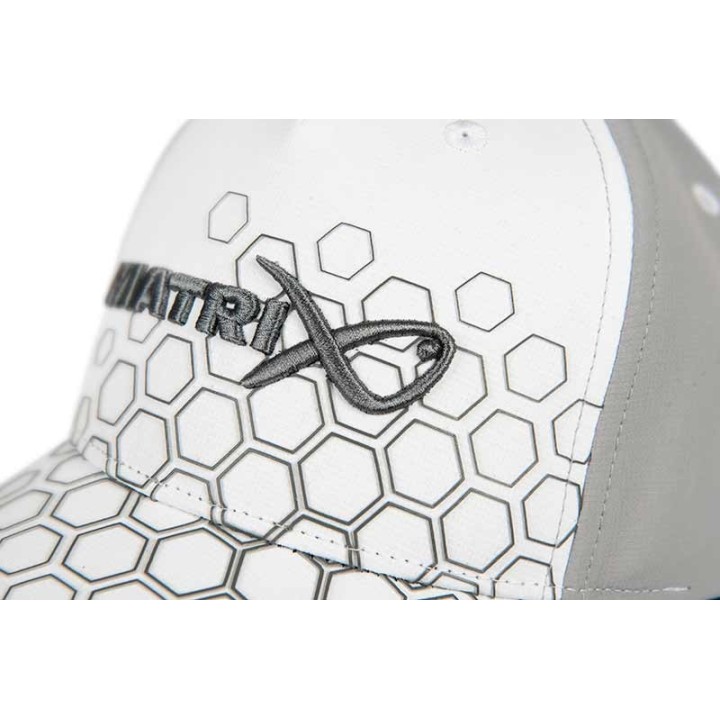 Czapka z Daszkiem MATRIX Hex Print Baseball Cap  - White
