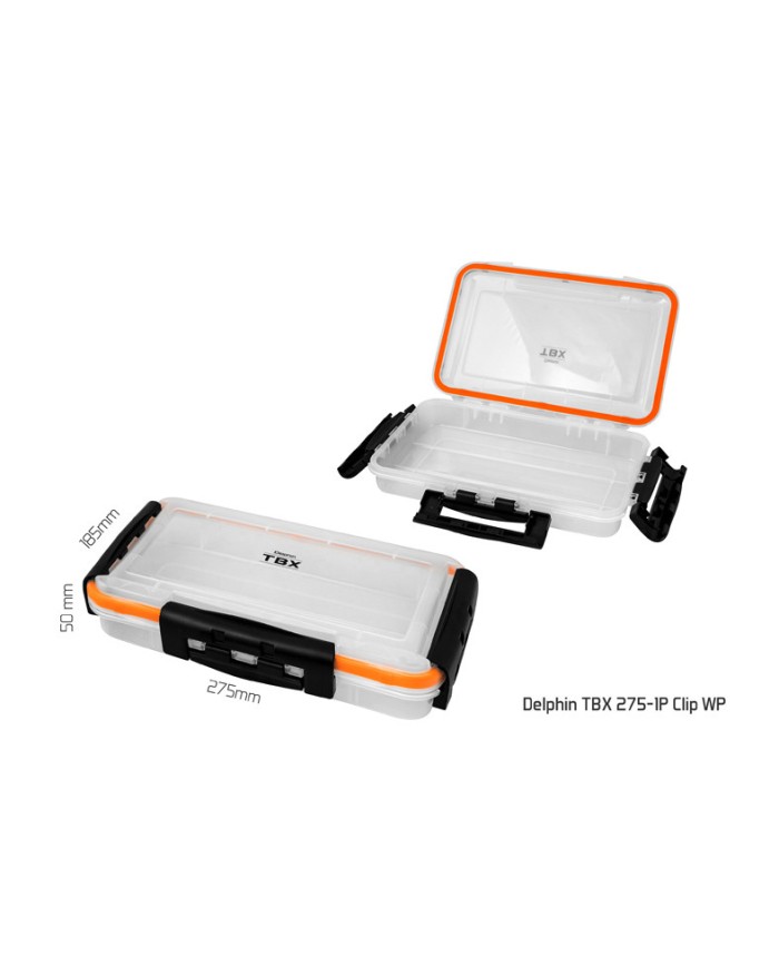 Pudełko DELPHIN TBX One 275-1P Clip - 275x185x50mm