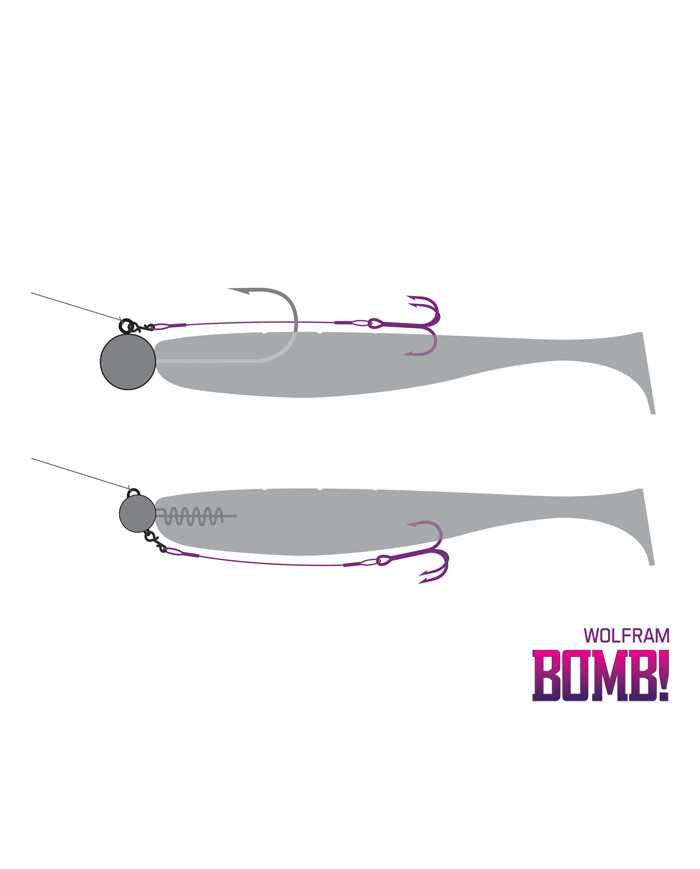 Dozbrojka Delphin BOMB! Wolfram 3szt roz. 8/8cm