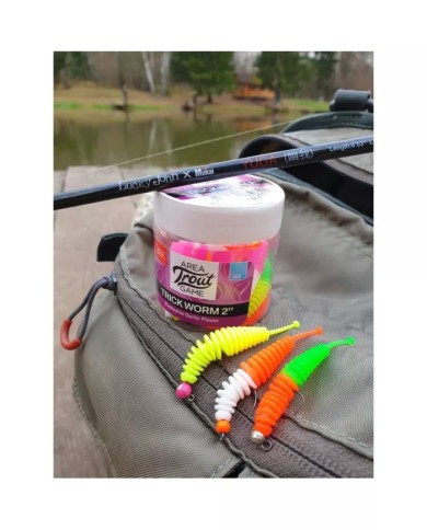Guma LUCKY JOHN Trick Worm 2" 5cm - T94 - op. 10 szt.