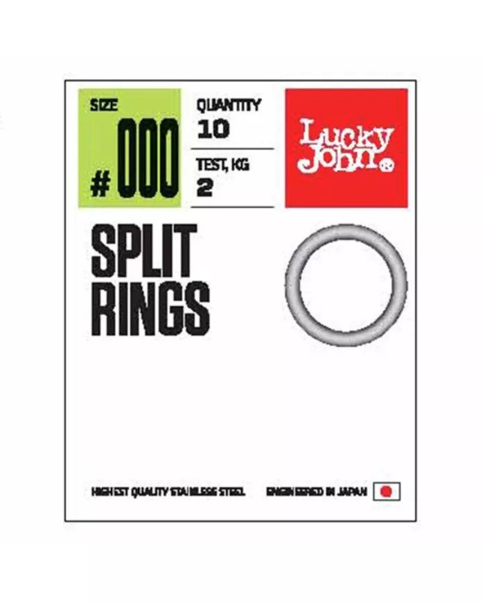 Kółko łącznikowe roz. 00 LUCKY JOHN Split Rings 3kg 10 szt.