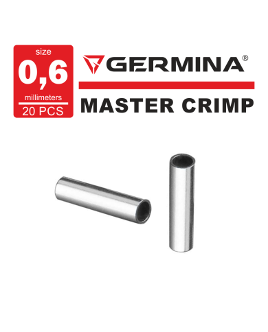 Tulejki zaciskowe 0.6mm Pojedyncze GERMINA Master Crimp - op. 20 szt.