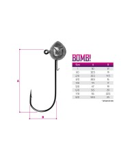 Główka Jigowa Delphin BOMB! - roz. 3/0 - 7.5g - 5 szt.
