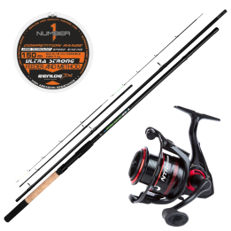 Zestaw MIKADO Sasori Method Feeder 3.60m 80g + NYTRO NTR MK2 5002 + żyłka GENLOG Number One 0.25mm 150m