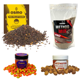 Zestaw OSMO Pro Pellet Dark 2mm + Method Mix Pro 800g + Wafters Furia + Wafters Monster
