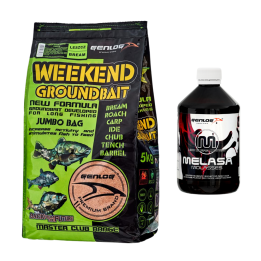 Zestaw GENLOG Zanęta Weekend Leszcz 5kg + Melasa 500ml