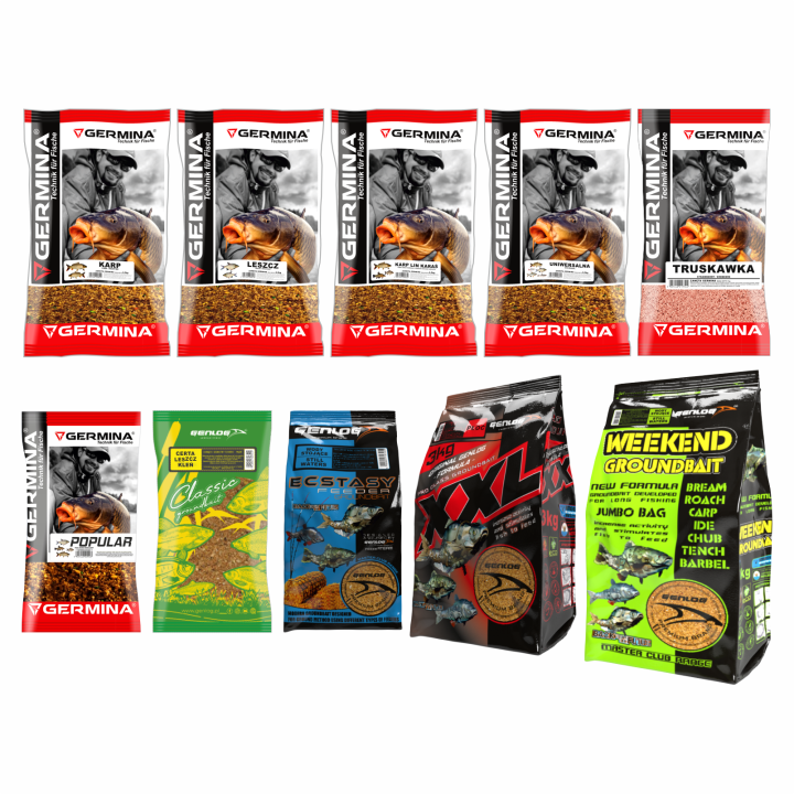Zestaw zanęt GENLOG/GERMINA 25,5kg