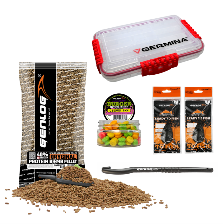 Zestaw METHOD FEEDER na START Pellet 2mm + Waftersy + Podajniki + Akcesoria