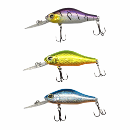 Zestaw 3x Wobler GERMINA Crank Bait 5cm Okoń Kleń Jaź Pstrąg 1-1,5m