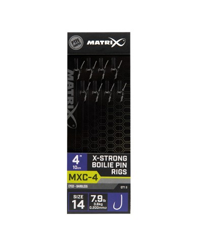 Przypony MATRIX MXC-4 nr 14 0.20mm 10cm Barbless X-Strong Boilie Pin