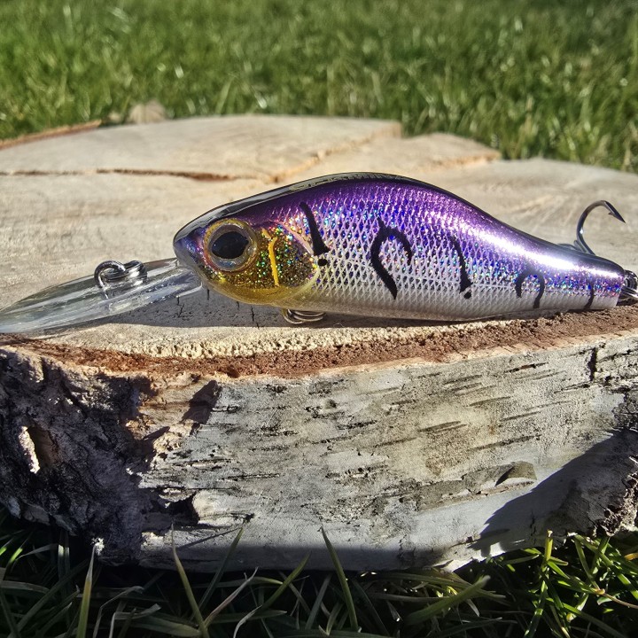 Zestaw 3x Wobler GERMINA Crank Bait 5cm Okoń Kleń Jaź Pstrąg 1-1,5m