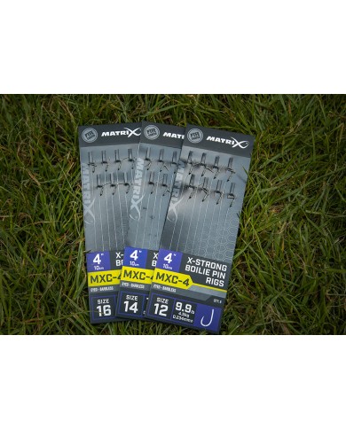 Przypony MATRIX MXC-4 nr 16 0.18mm 10cm Barbless X-Strong Boilie Pin - 8 szt.