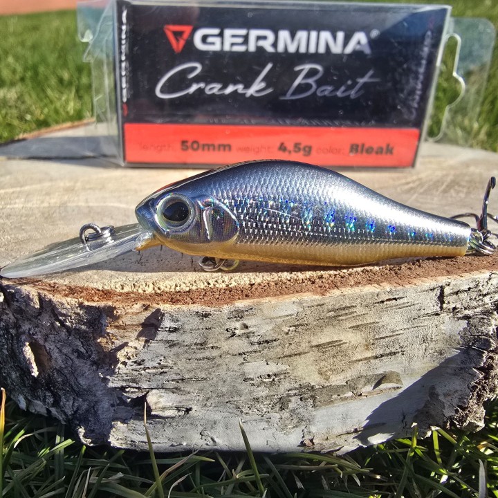 Zestaw 4x Wobler GERMINA Crank Bait 5cm Okoń Kleń Jaź Pstrąg 1-1,5m