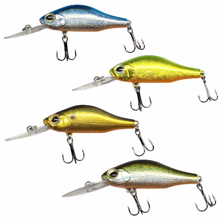 Zestaw 4x Wobler GERMINA Crank Bait 8cm Okoń Szczupak Boleń Sandacz 2-3m