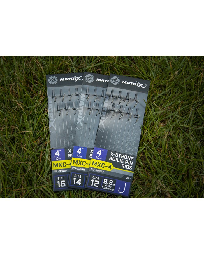 Przypony MATRIX MXC-4 nr 12 0.23mm 10cm Barbless X-Strong Boilie Pin