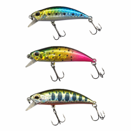 Zestaw 3x Wobler GERMINA Trout Minnow 5.2cm Pstrąg Jaź Kleń 0,2-1,2m