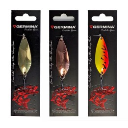 Zestaw 3x Błystka Blacha Wahadłowa GERMINA ESOX 10g Szczupak Sandacz Sum Boleń