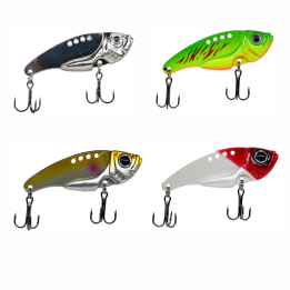 Zestaw 4 Cykad 14g GERMINA Blade Bait Okoń, Boleń, Kleń, Pstrag