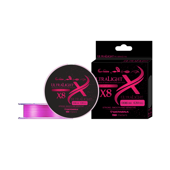 Plecionka GERMINA UltraLight X8 0.06mm 4.20kg 150m
