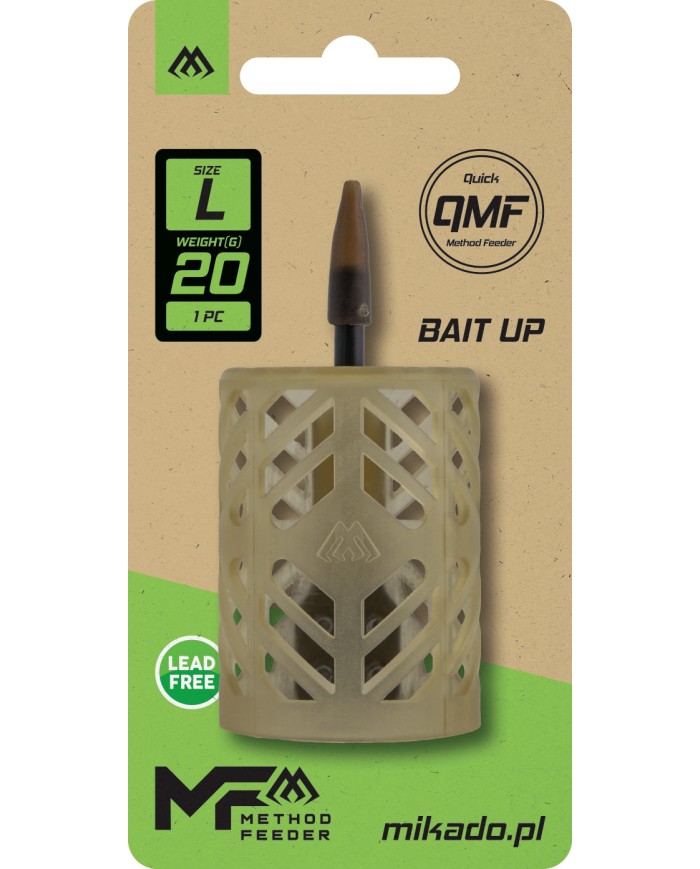Koszyczek Bait Up Feeder MIKADO Q.M.F. roz. L - 20g