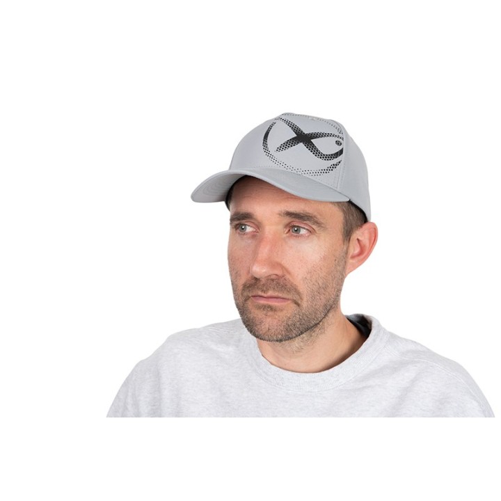 Czapka z Daszkiem MATRIX Faded Print Cap - Light Grey