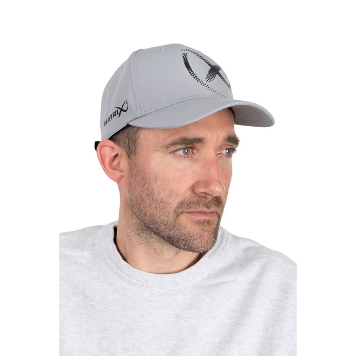 Czapka z Daszkiem MATRIX Faded Print Cap - Light Grey